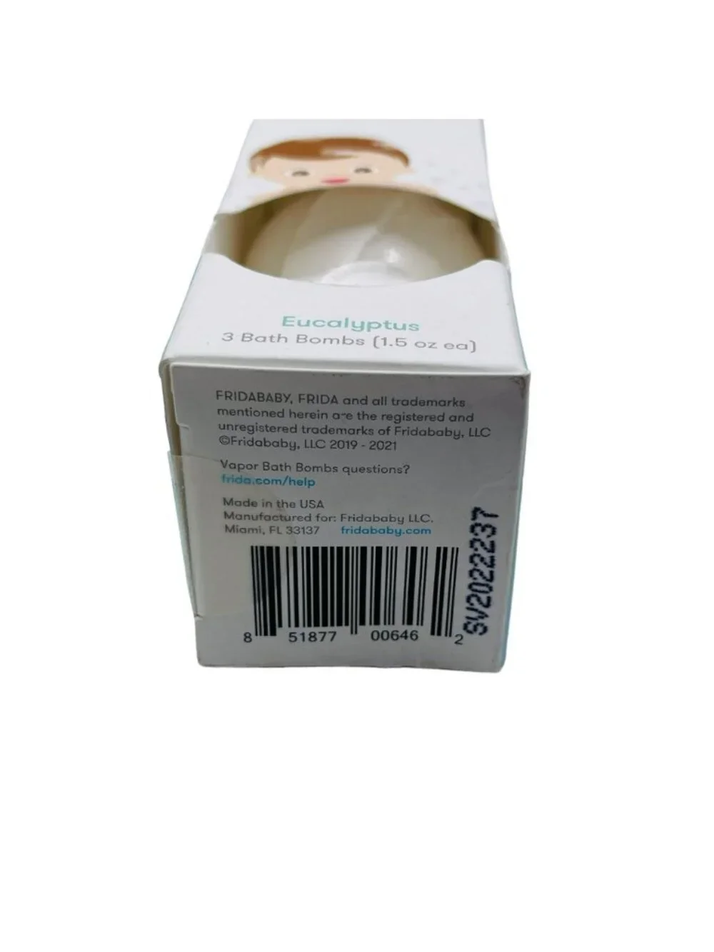 2 pack Fridababy Breathe Frida Soothing Vapor Bath Bombs Eucalyptus & Lavender